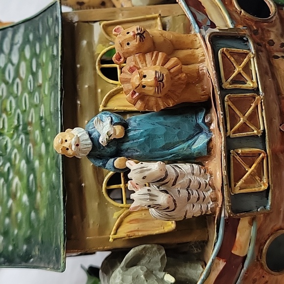 KURT S. ADLER Noah’s Ark Metal Night Light Home Table Top Bible Ship Boat Decor - Picture 12 of 17